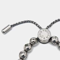 Louis Vuitton Monogram Beads Silver Tone Bracelet