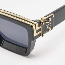Pre Owned Louis Vuitton Black/Gold Z1165W 1.1 Millionaires Sunglasses