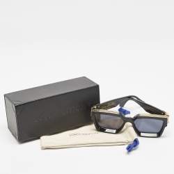 Pre Owned Louis Vuitton Black/Gold Z1165W 1.1 Millionaires Sunglasses