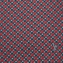 Pre Owned Louis Vuitton Pink/Blue Printed Silk Classic Tie 
