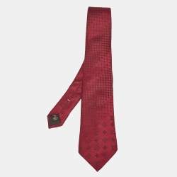 مملوكة مسبقًا Louis Vuitton Burgundy Monogram Silk Traditional Silk