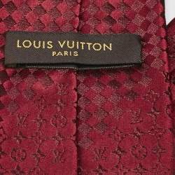 مملوكة مسبقًا Louis Vuitton Burgundy Monogram Silk Traditional Silk
