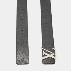 مملوكة مسبقًا Louis Vuitton Black/Brown Taurillon Leather LV Initiales Reversible Belt 100 CM