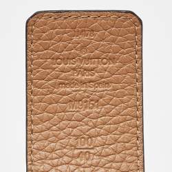 مملوكة مسبقًا Louis Vuitton Black/Brown Taurillon Leather LV Initiales Reversible Belt 100 CM