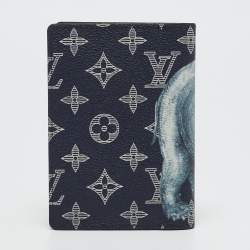 Louis Vuitton Ink Monogram Savane Elephant Canvas Chapman Passport Holder