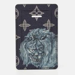 Louis Vuitton Ink Monogram Savane Lion Canvas Chapman Luggage Tag