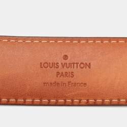 Louis Vuitton Damier Ebene Canvas Ellipse Belt 
