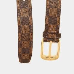 Louis Vuitton Damier Ebene Canvas Ellipse Belt 