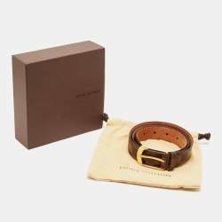 Louis Vuitton Damier Ebene Canvas Ellipse Belt 