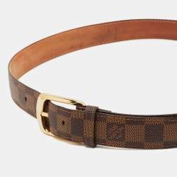 Louis Vuitton Damier Ebene Canvas Ellipse Belt 