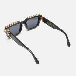 Pre Owned Louis Vuitton Black/Gold Z116SE 1.1 Millionaires Sunglasses