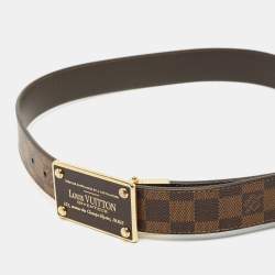 Louis Vuitton Damier Ebene Canvas Inventeur Reversible Belt 85CM