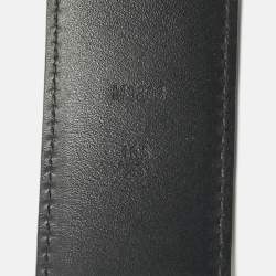 Pre Owned Louis Vuitton Damier Graphite Canvas LV Initiales Belt 105CM