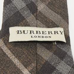 Louis Vuitton Grey Silk Checks Classic Tie 