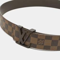 Louis Vuitton Damier Ebene Canvas LV Initiales Belt 110 CM