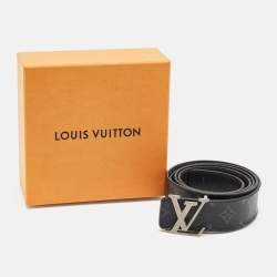 Louis Vuitton Monogram Eclipse Canvas LV Initiales Belt 120 CM