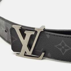Louis Vuitton Monogram Eclipse Canvas LV Initiales Belt 120 CM