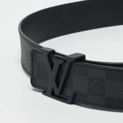 Louis Vuitton Damier Graphite Canvas LV Initiales Belt 90CM