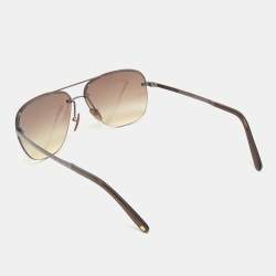 Louis Vuitton Brown Damier Gradient Z0215U Socoa Aviator Sunglasses