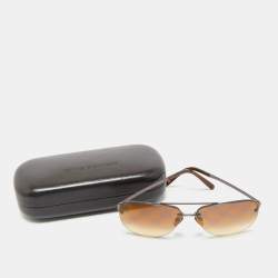 Louis Vuitton Brown Damier Gradient Z0215U Socoa Aviator Sunglasses