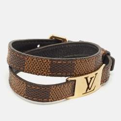 Louis Vuitton Damier Ebene Canvas BC Sign It Bracelet