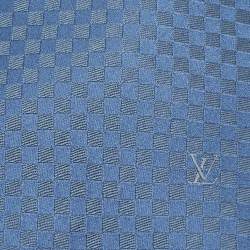 Pre Owned Louis Vuitton Blue Silk Damier Classic Tie 