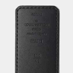Pre Owned Louis Vuitton Monogram Canvas LV Initiales Reversible Belt 100CM
