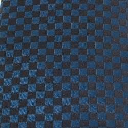 مملوكة مسبقًا Louis Vuitton Blue/Black Damier Silk Tie
