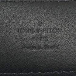Pre Owned Louis Vuitton Damier Cobalt Canvas LV Initiales Belt 95 CM