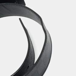 Pre Owned Louis Vuitton Damier Graphite Canvas LV Initiales Belt 90 CM