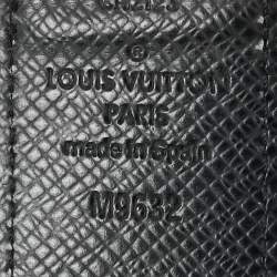 مملوكة مسبقًا حزام لوي فيتون إنفينتور كانفاس دامييه غرافايت أسود بوجهين 90 سم