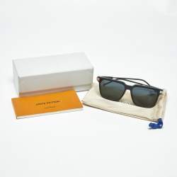 Pre Owned Louis Vuitton Black Z1667W Rise Square Sunglasses