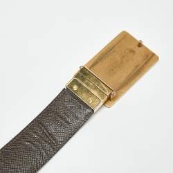 Pre Owned حزام لوي فيتون قابل للعكس اختراع كانفاس دامير ايبين 85 سم