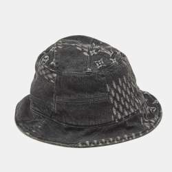 Pre Owned Louis Vuitton Grey Monogram Bucket Hat