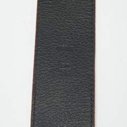 Pre Owned Louis Vuitton x Supreme Red Monogram Leather LV Initiales Belt 90 CM
