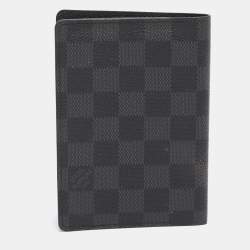 Pre Owned Louis Vuitton Damier Graphite Passport Cover