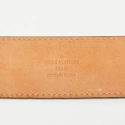 Pre Owned Louis Vuitton Monogram Canvas LV Initiales Belt 90CM