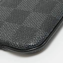 Pre Owned Louis Vuitton Damier Graphite Canvas Key Pouch