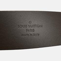Pre Owned Louis Vuitton Brown Epi Leather Buckle Belt 95CM