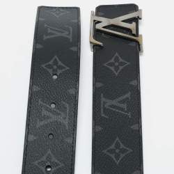 Pre Owned حزام لوي فيتون انيشيلز كانفاس مونوغرامي إكليبس 95 سم