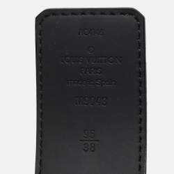 Pre Owned حزام لوي فيتون انيشيلز كانفاس مونوغرامي إكليبس 95 سم