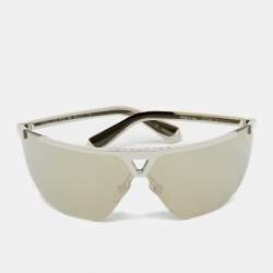 Pre Owned Louis Vuitton Silver Tone Z1906U 1.1 Evidence Futura Mask Sunglasses