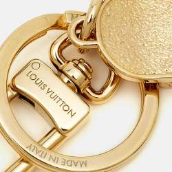 Pre Owned Louis Vuitton Gold Tone LV Skate Bag Charm & Key Holder
