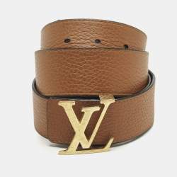 Pre Owned Louis Vuitton LV Initiales Reversible 95CM Black Taurillon Leather