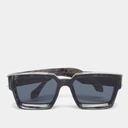 مملوكة مسبقًا Louis Vuitton Anthracite Grey Marble Z1326E 1.1 Millionaires Sunglasses