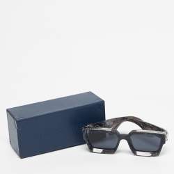 مملوكة مسبقًا Louis Vuitton Anthracite Grey Marble Z1326E 1.1 Millionaires Sunglasses