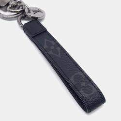 مملوكة مسبقًا فيتون لوي أسود كانفاس إكليبس دراجوني تعليقة مفاتيح وسلسلة حقيبة