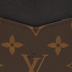 Pre Owned Louis Vuitton Bumper Pallas iPhone 15 Pro Max Cover Black Coated Canvas and Leather