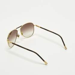 Pre Owned Louis Vuitton Damier Ebene Z0202U Conspiration Aviator Sunglasses