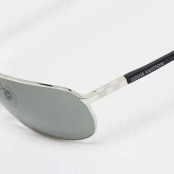 مملوكة مسبقًا Louis Vuitton Black/Silver Tone Z0412U Attraction Mask Shield Sunglasses